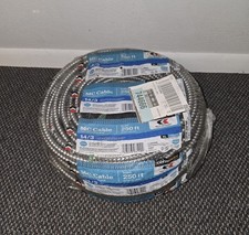 14/3 MC Cable solid 250 ft, green insulated ground, Aluminum Armor *MADE IN USA* picture