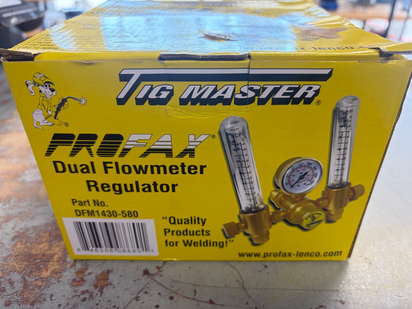NEW -- Profax DFM1430-580 - Dual Argon Flowmeter NEW -- Profax DFM1430-580 - Dual Argon Flowmeter