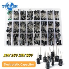 500pcs 24Values Electrolytic Capacitor Kit 0.1uF-1000uF 10V-50V Assorted kit picture