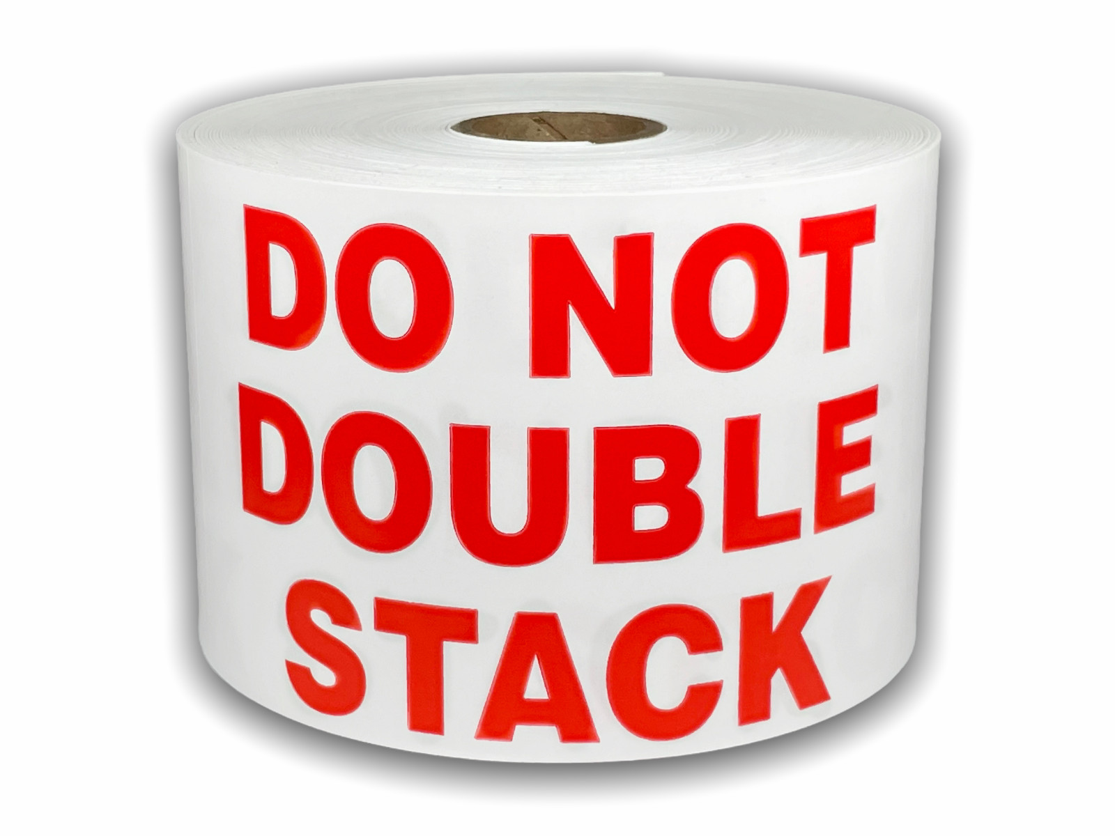 3X5, DO NOT DOUBLE STACK, (Wh/Red) 500 labels per roll, 1-12 Rolls 3X5, DO NOT DOUBLE STACK, (Wh/Red) 500 labels per roll, 1-12 Rolls