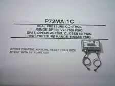 Penn Johnson Controls P72MA-1C Dual Pressure Control 20