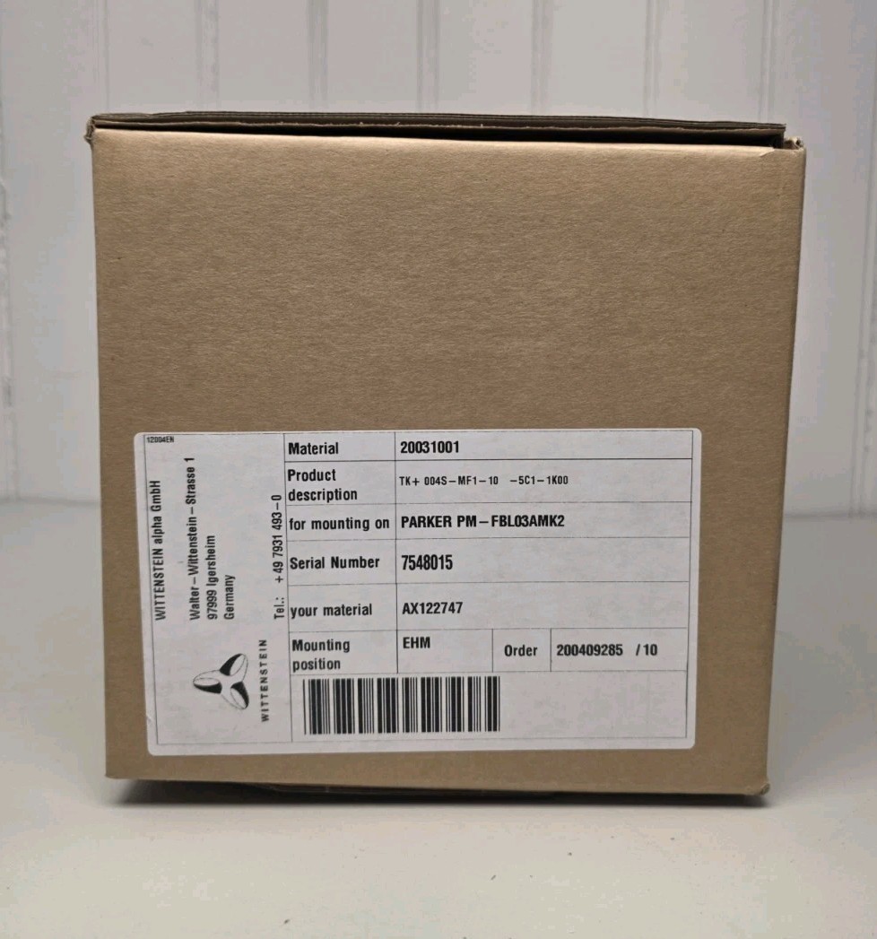 WITTENSTEIN alpha GmbH for Parker PM-FBL03AMK2 Model# TK+004S-MF1-10-5C1-1K00 WITTENSTEIN alpha GmbH for Parker PM-FBL03AMK2 Model# TK+004S-MF1-10-5C1-1K00
