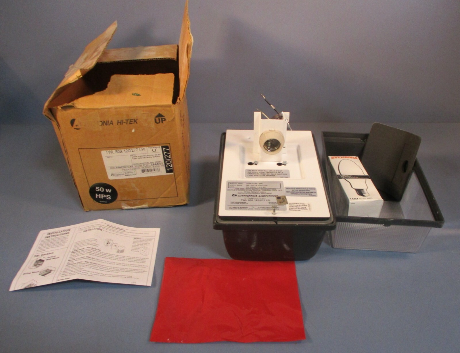 Lithonia HI-TEK Lighting TWL 50S 120/277 LPI Wall Pack Light 50 Watt Lithonia HI-TEK Lighting TWL 50S 120/277 LPI Wall Pack Light 50 Watt