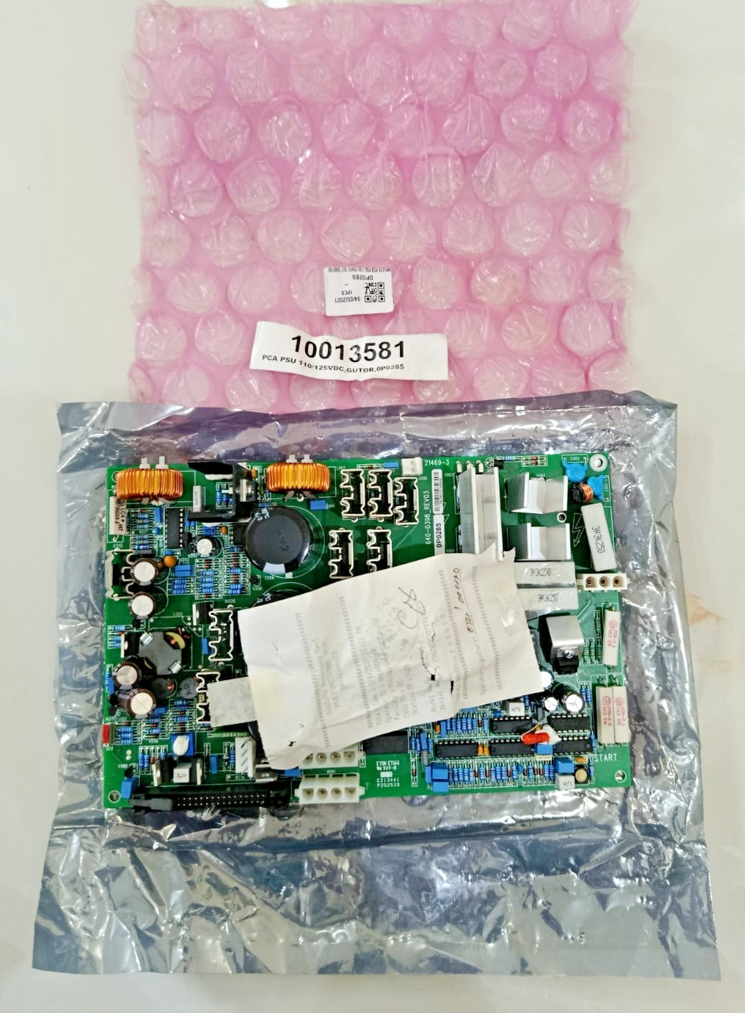 ETON 640-0398 REV03 GUTOR 0P0285 ET166 94V-0 PCA PSU 110/125VDC Board ETON 640-0398 REV03 GUTOR 0P0285 ET166 94V-0 PCA PSU 110/125VDC Board