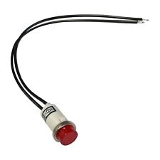 5 Pack of Universal 12V Red Incandescent Indicator Light - Mounting Diam. 1/2” picture