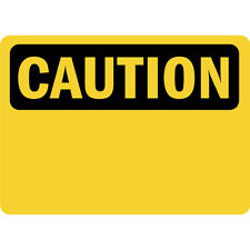 Caution Your Customized Text Here Osha Metal Aluminum Sign picture