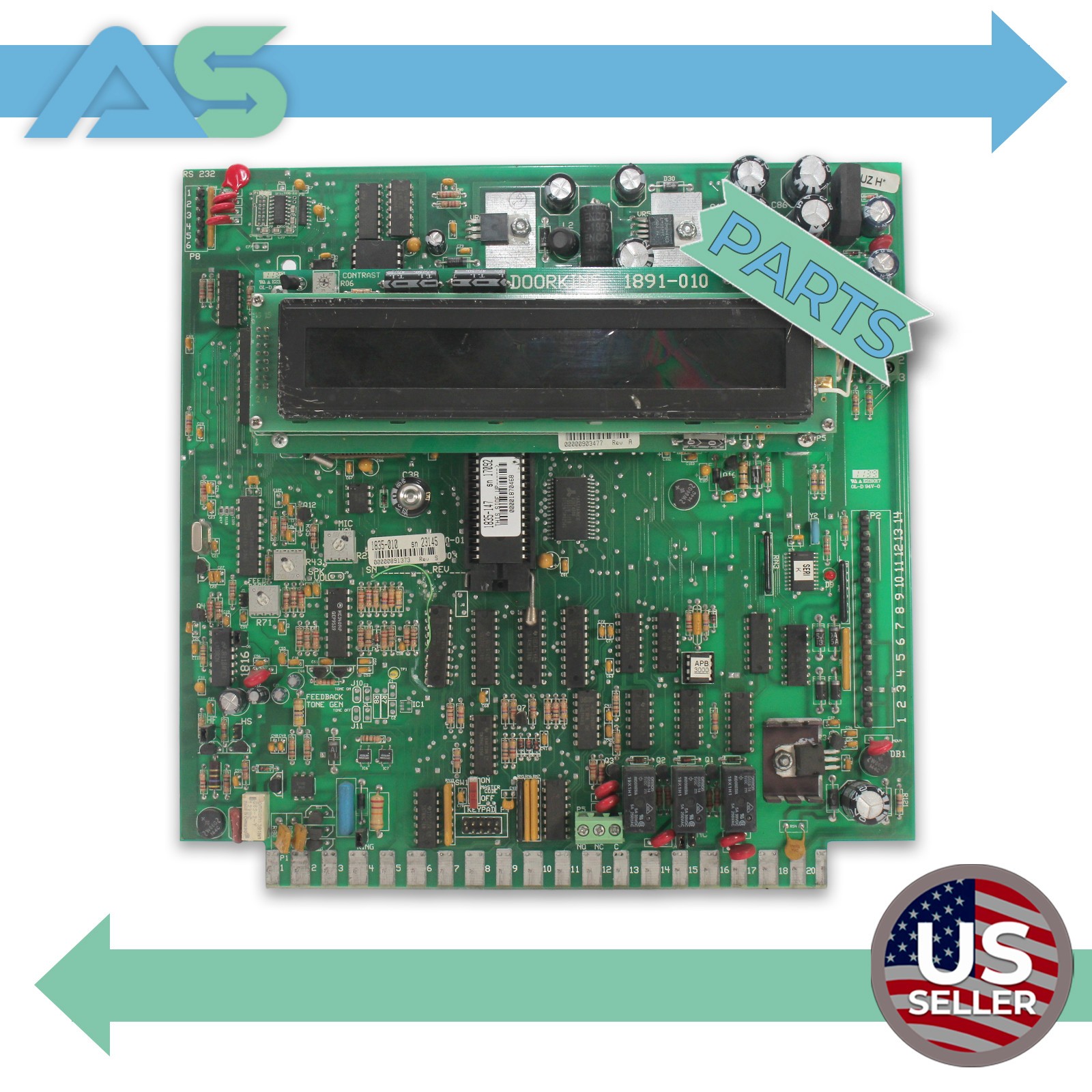 DoorKing 1891-010 DKS 1835 Telephone Entry System Main Access Control Board PCB DoorKing 1891-010 DKS 1835 Telephone Entry System Main Access Control Board PCB