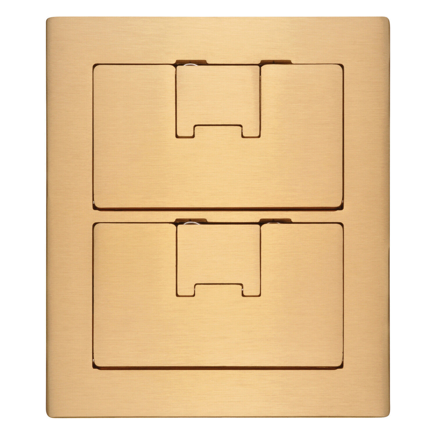 Carlon E9762BR Rectangular 2 Gang Box - Brass Carlon E9762BR Rectangular 2 Gang Box - Brass