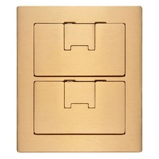 Carlon E9762BR Rectangular 2 Gang Box - Brass picture