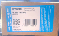 Watts RK 009-T 1/4-1/2 Repair Kit for Genuine Replacement Parts picture