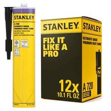 Stanley A720 Ultimate Grab Fast Cure Polyurethane Adhesive, 10.1oz 12 Pack-Beige picture