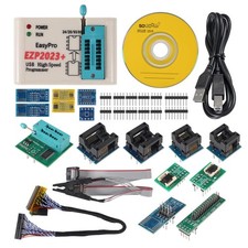 USB EEPROM Flash Programmer - 24/25/93 BIOS, 25T80, Offline Copy + 15 Adapters picture