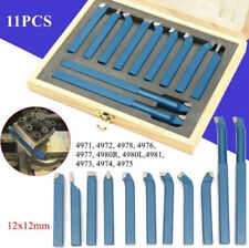 US 11Pcs/Set 12mm Metal Lathe Tools /Knife Bits for Milling Cutting Turning picture