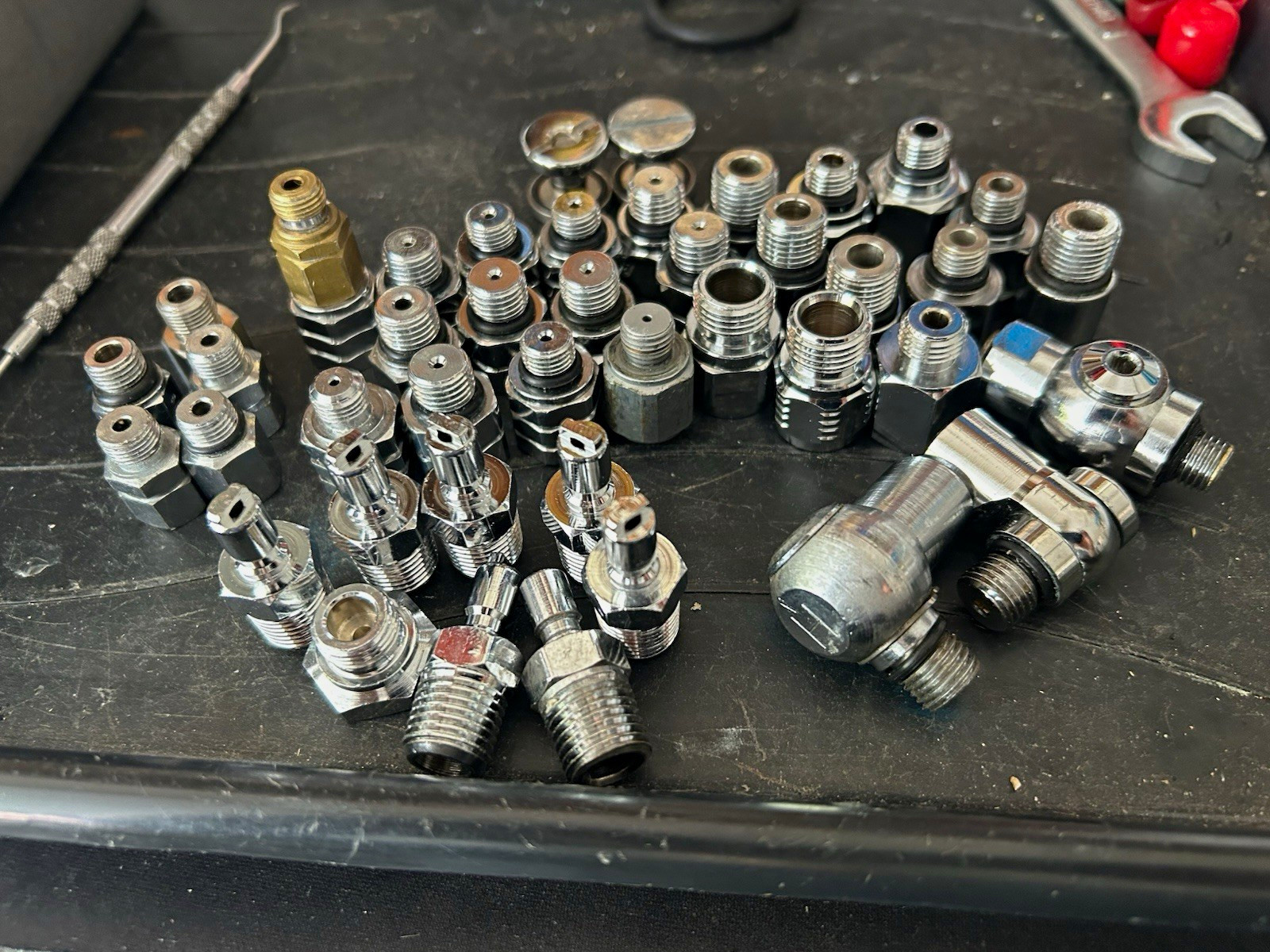 Lot of scuba port Fittings & Adapters, Plugs