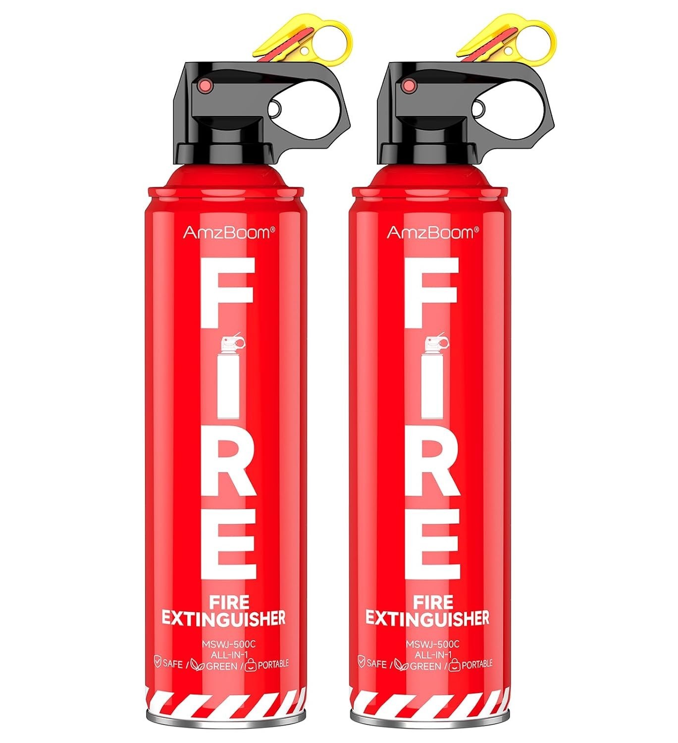 2-Pack Fire Extinguisher for Home, Kitchen, Car, and Grill with Mounting Bracket 2-Pack Fire Extinguisher for Home, Kitchen, Car, and Grill with Mounting Bracket
