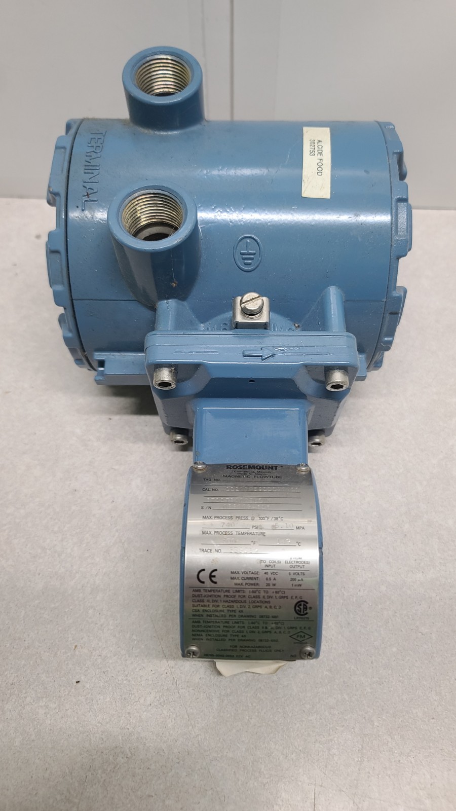 Rosemount Magnetic Flow Meter Flowtube Model 8732c Rosemount Magnetic Flow Meter Flowtube Model 8732c