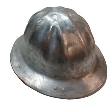 Vintage McDonald Saf T Hat Metal Aluminum Large Helmet Logging Mining Collectibl picture