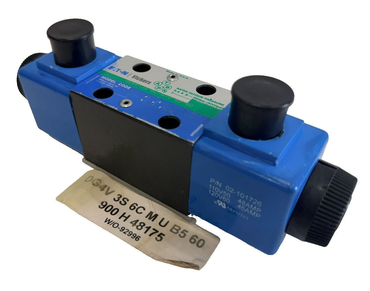 NEW EATON/VICKERS DG4V 3S 6C M U B5 60 DIRECTIONAL VALVE DG4V3S6CMUB560 NEW EATON/VICKERS DG4V 3S 6C M U B5 60 DIRECTIONAL VALVE DG4V3S6CMUB560