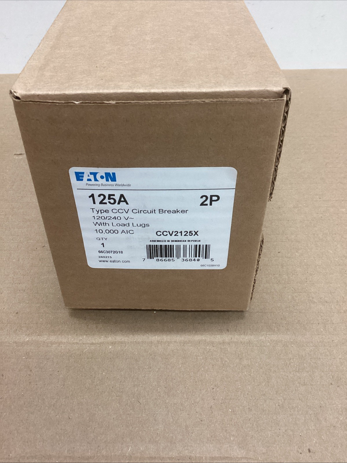Eaton CCV2125X Nib