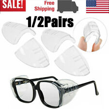 2/1Pair Side Shields for Eyeglasses Safety Slip On Glasses Double Hole Universal picture