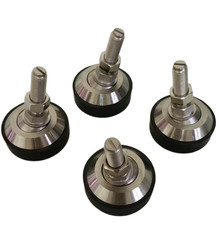 4-Pack Floor Scale Leveling Feet Adjustable Swivel Steel Foot 1/2-20 UNF picture