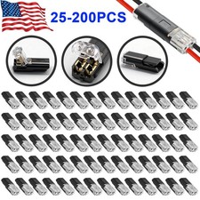 25-200PCS Double Wire Plug in Connector w/ Locking Buckle for Emergency Repairs picture
