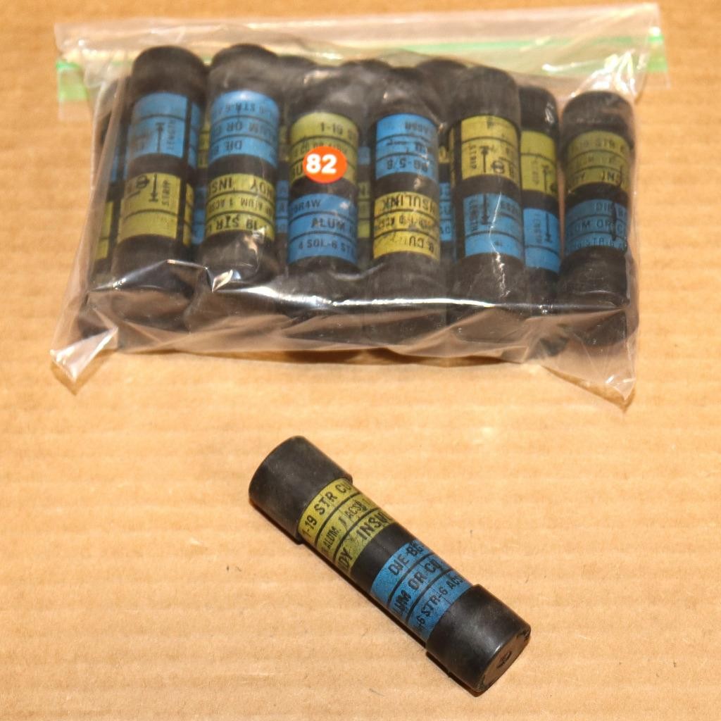 1 Lot of 12 Burndy ES25R4W Insulink Service Entrance Compression Splice YEL BLUE 1 Lot of 12 Burndy ES25R4W Insulink Service Entrance Compression Splice YEL BLUE