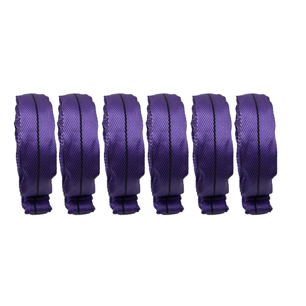 6 Pack 9' Endless Round Lifting Sling Crane Rigging Hoist Wrecker Recovery Strap