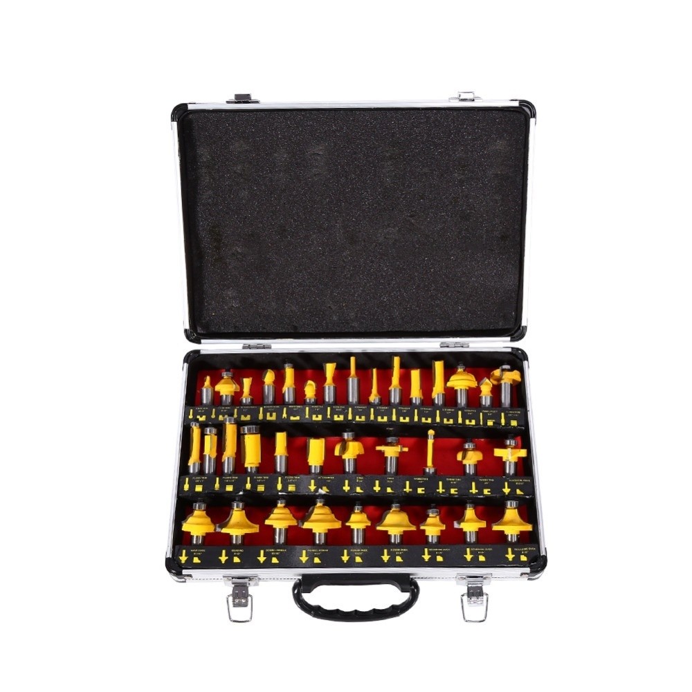 35 Pcs 1/2 Inch Shank High-grade Alloy Milling Cutter Router Bits