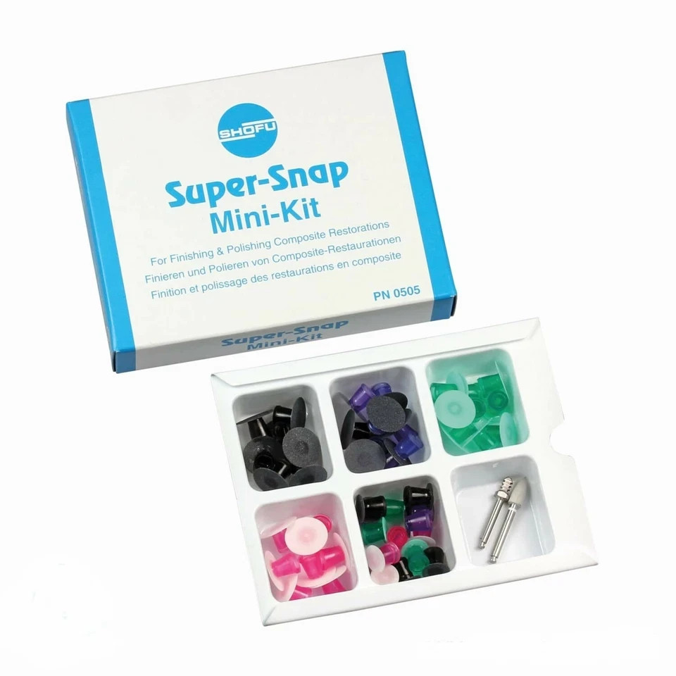 Shofu Super Snap MINI KIT standard disks mini metal mandrel Composite Dental Shofu Super Snap MINI KIT standard disks mini metal mandrel Composite Dental