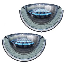 2Pack Acrylic Half Dome Mirror Corner Mirror Blindspot for Wall 12'' Diameter... picture