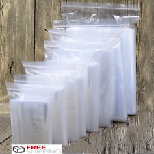 100x 2-Mil Clear Reclosable Zip Plastic Lock Bags Poly Jewelry Zipper Baggies picture