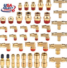 43 PCS Brass DOT Air Line Fittings Kit 1/4