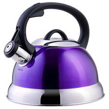 Mr. Coffee Flintshire 1.75 Quart Whistling Stovetop Tea Kettle in Purple picture
