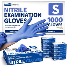 Medical Nitrile Exam Gloves, Blue Iris, Powder-Free Food-Safe Disposable Glove picture