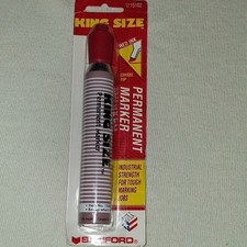 NOS Vintage Sanford No. 15102 King Size Permanent Marker, RED Smelly picture