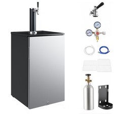 92/152/163L Beer Kegerator Draft Beer Dispenser Keg Refrigerator Dual/Single Tap picture
