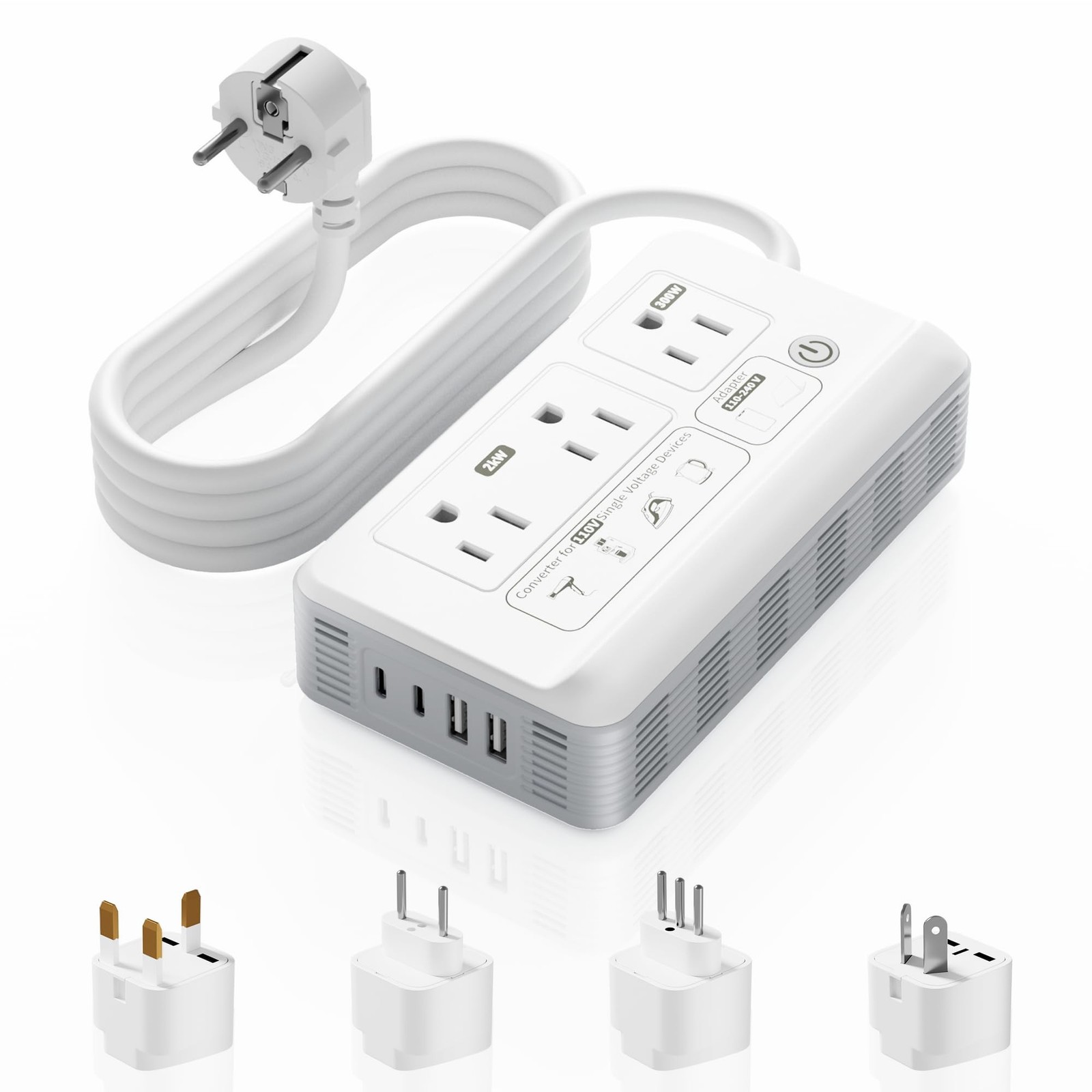 2000W Voltage Converter US to Europe, 220v to 110v Converter for Internationa... 2000W Voltage Converter US to Europe, 220v to 110v Converter for Internationa...