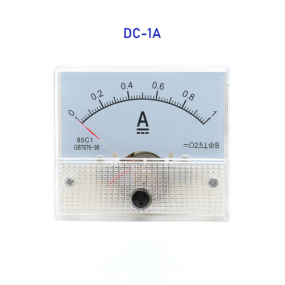 Analog Panel Meter DC Ammeter/Voltmeter Gauge 85C1 1-30A 1-500mA 50-500uA 5-300V