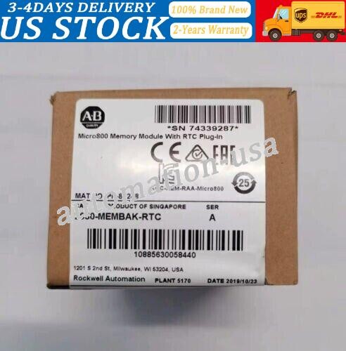 New Sealed AB 2080-MEMBAK-RTC Memory Backup Data Log Recipe High Accuracy RTC New Sealed AB 2080-MEMBAK-RTC Memory Backup Data Log Recipe High Accuracy RTC