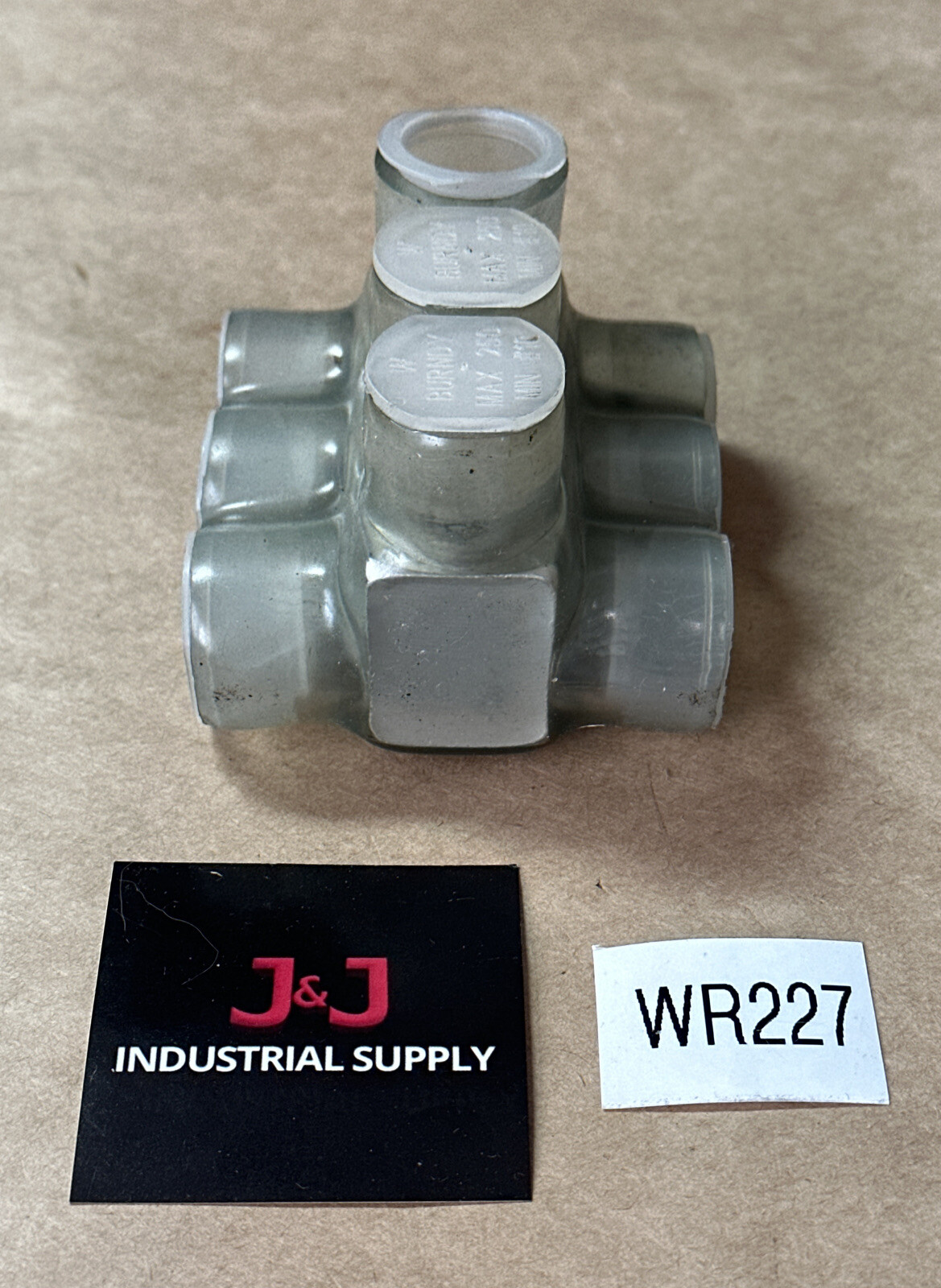 NEW NO BOX- Panduit PCSB250-4-6Y Clear Insulated Aluminum Connector + WARRANTY