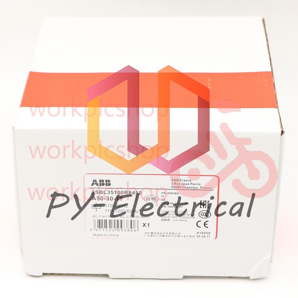 1PCS NEW ABB A50-30-11 110V 50Hz/110-120V 60Hz Contactor #US 1PCS NEW ABB A50-30-11 110V 50Hz/110-120V 60Hz Contactor #US