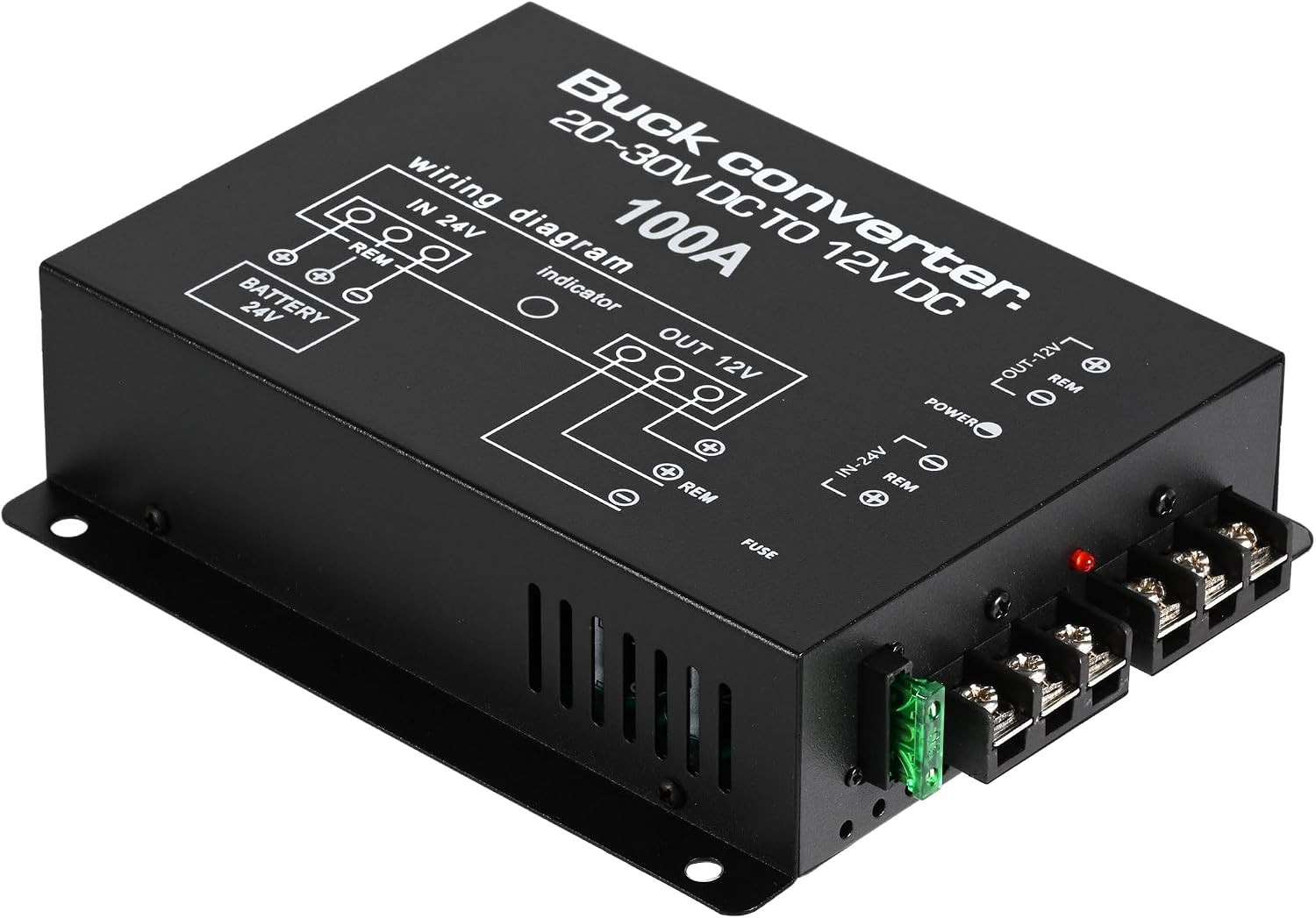 DC 24V to 12V Step down Voltage Converter, 100A 1200W DC Buck Converter Voltage DC 24V to 12V Step down Voltage Converter, 100A 1200W DC Buck Converter Voltage