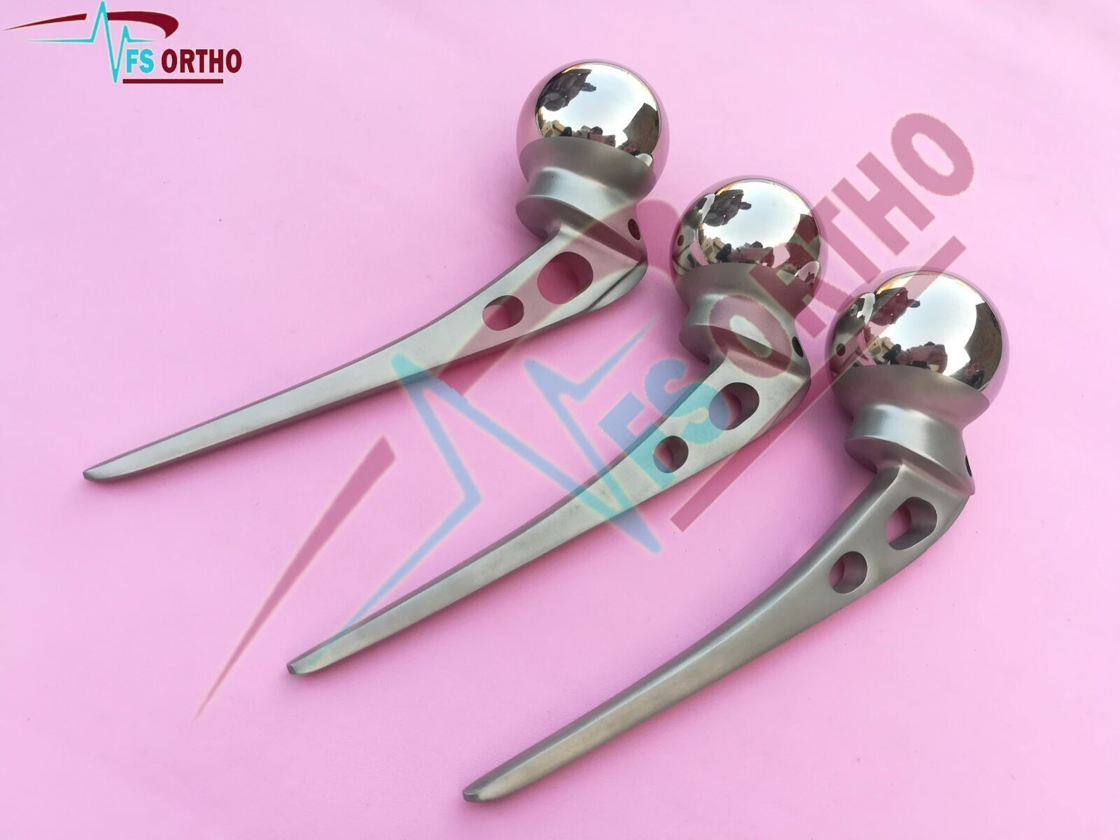 AMP Hip Prosthesis Orthopedic instruments 44mm,45mm & 46mm 3 pcs lot AMP Hip Prosthesis Orthopedic instruments 44mm,45mm & 46mm 3 pcs lot