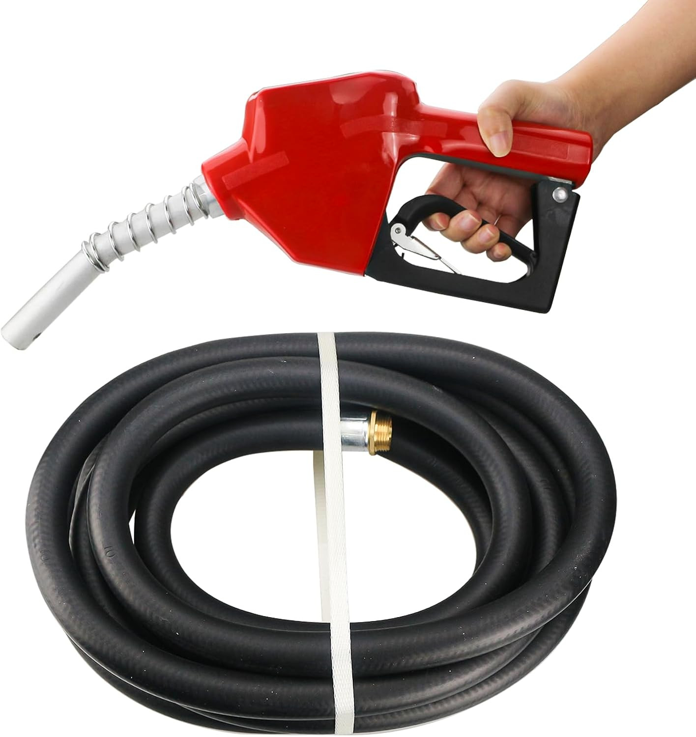 3/4'' X 20' Fuel Transfer Hose with Auto Fuel Nozzle, 3/4 3/4'' X 20' Fuel Transfer Hose with Auto Fuel Nozzle, 3/4