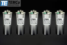 TEMCo 40+5 uf/MFD 370-440 VAC volts Round Dual Run Capacitor 50/60 Hz -Lot-5 picture