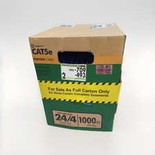 Southwire 1000 ft. Blue 24/4 CAT5e CMP(Plenum) Data Cable 56917749 New Full Roll picture