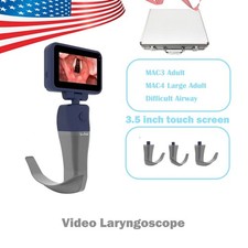 Digital Handheld Video Laryngoscope with 3 Reusable Blades  for Intubation picture