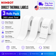 NIIMBOT Jewelry Price Tags for B1/B1 Pro Label Maker - Dumbbell Ring Labels picture