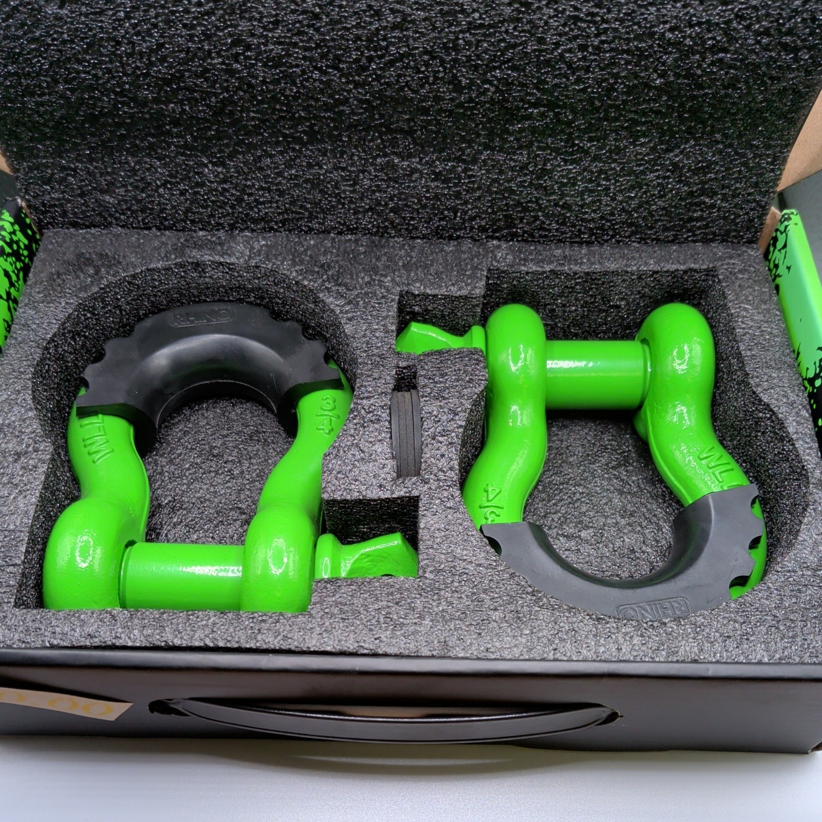 Gloss GREEN π© Rhino USA HD Shackle Set 2 3/4\ Gloss GREEN π© Rhino USA HD Shackle Set 2 3/4\